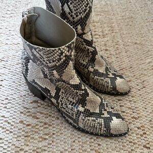 Treasure & Bond Snakeskin Ankle Boots